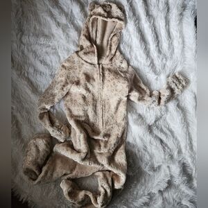 Justice Cream Plush Hooded Onesie 6